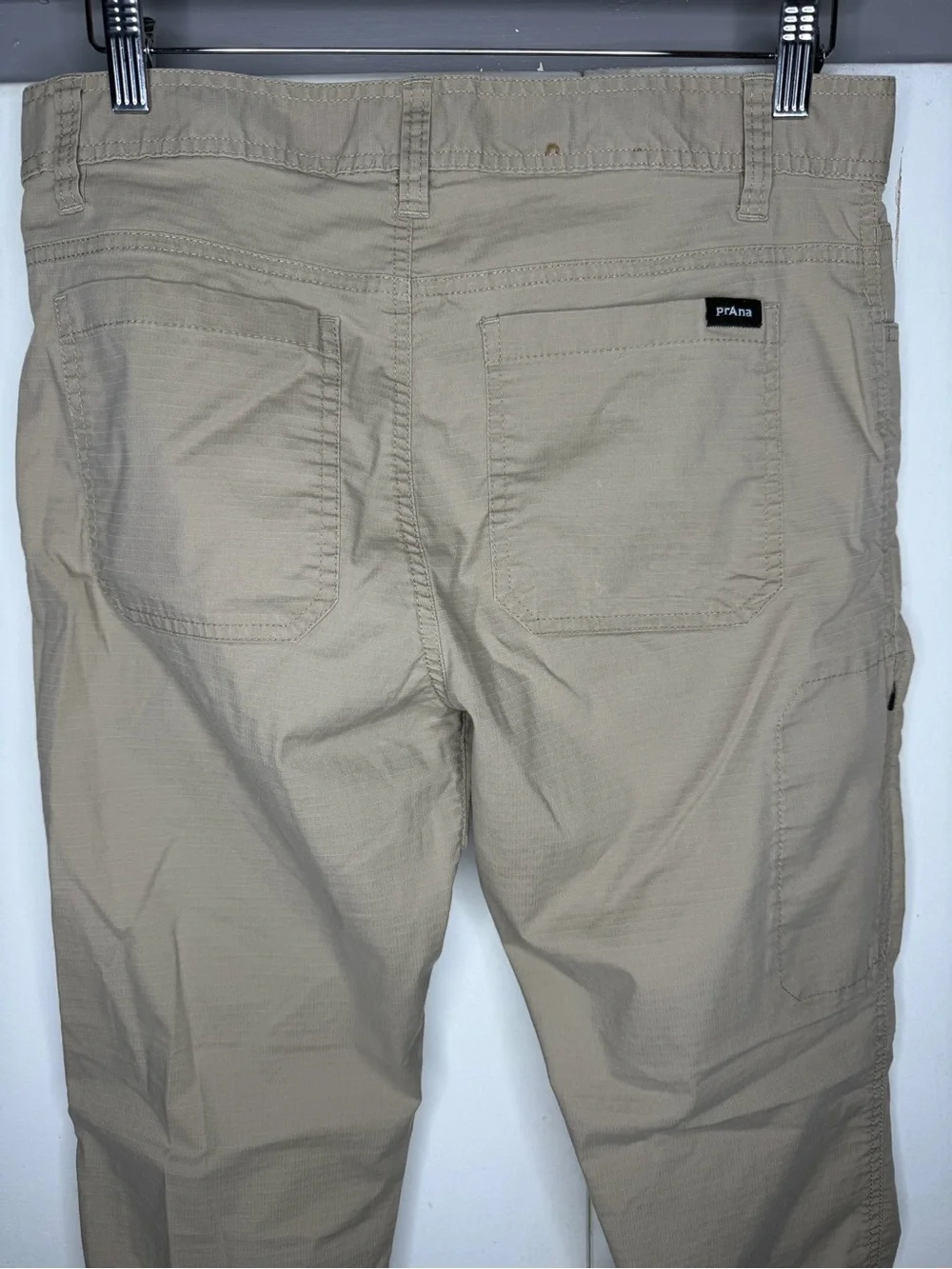 Prana Men Zion Ripstop Slim Pant Size 32x32 Hiking Outdoor Trail beige